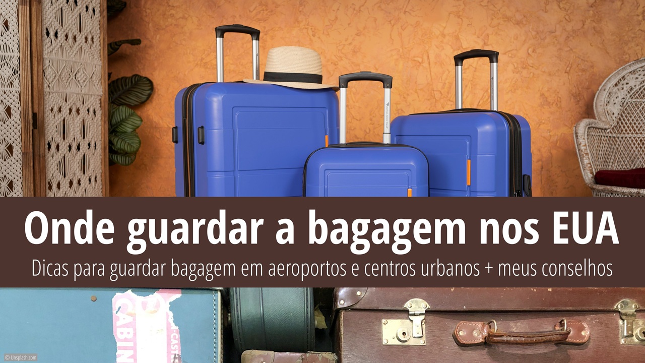 Guarda-volumes nos EUA – Dicas, Bounce e LuggageHero | © Unsplash.com