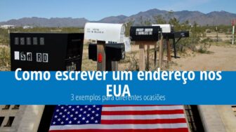 3 exemplos de como escrever um endereço para os EUA