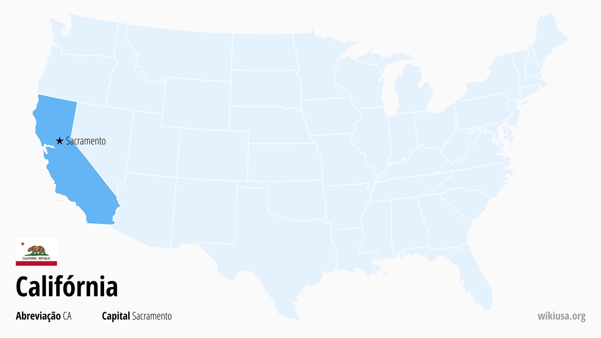 Mapa do estado Califórnia | Onde fica Califórnia? | Califórnia (EUA) – fatos, o que fazer, temperaturas