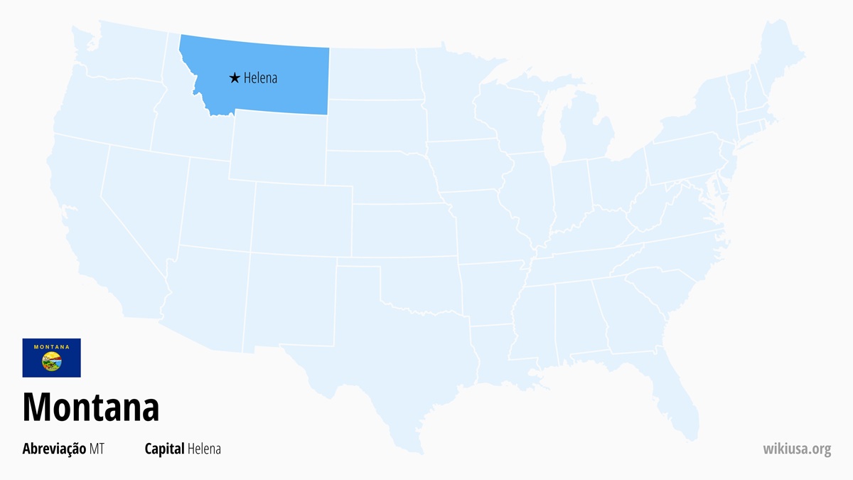 Mapa do estado Montana | Onde fica Montana? | Montana (EUA) – fatos, o que fazer, temperaturas