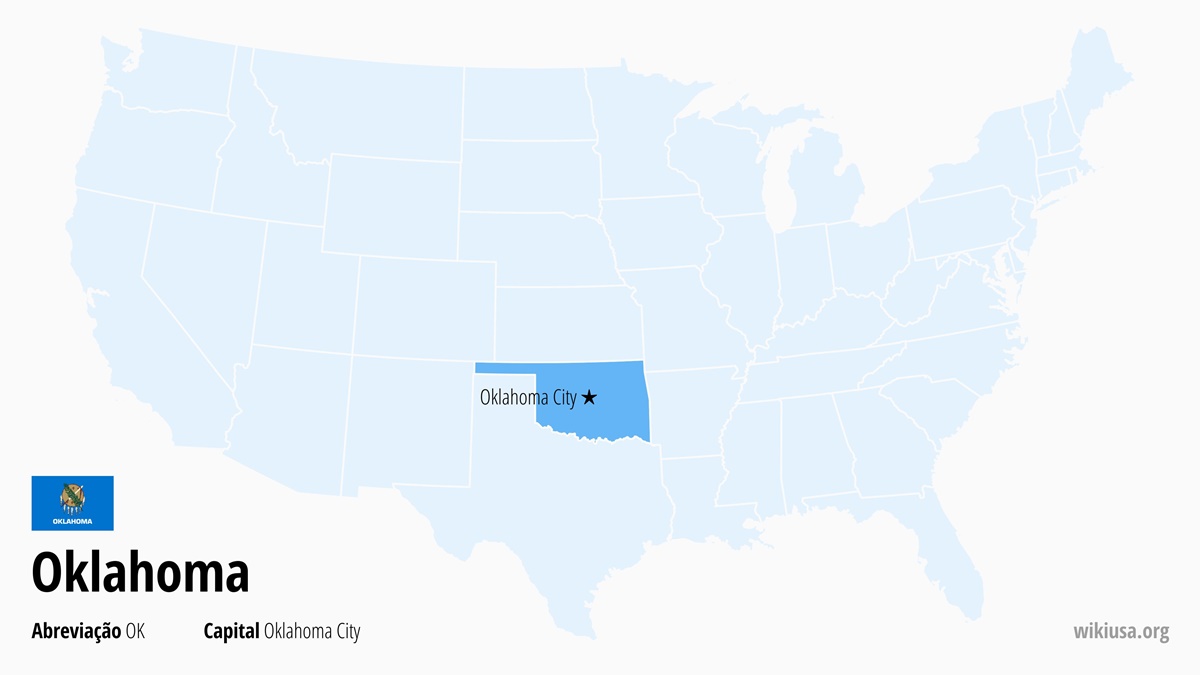 Mapa do estado Oklahoma | Onde fica Oklahoma? | Oklahoma (estado dos EUA) – guia, capital, cidades e clima