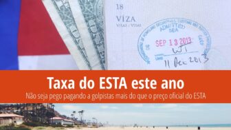 O preço do ESTA para os EUA é de $21, não pague até $99