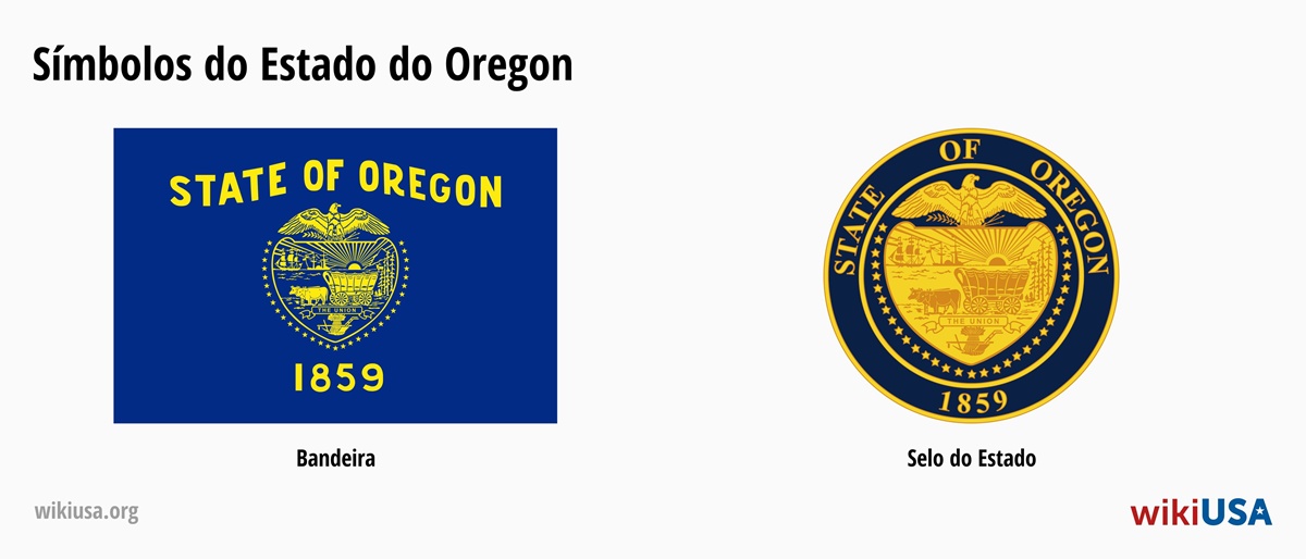 Bandeira do Estado de Oregon | O Grande Selo do Estado de Oregon